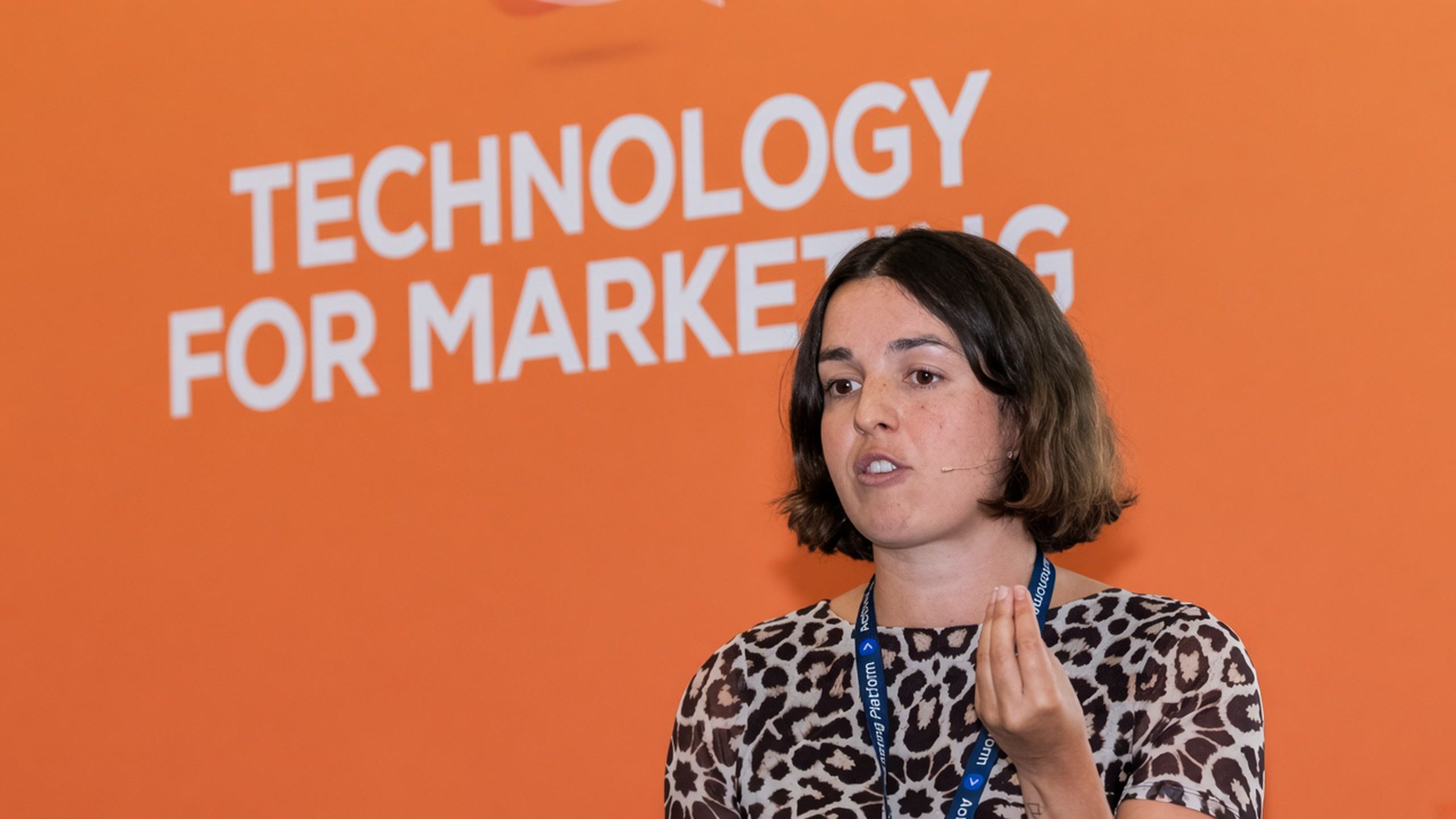 Dr Torty Sivill speaking at Technology for Marketing
